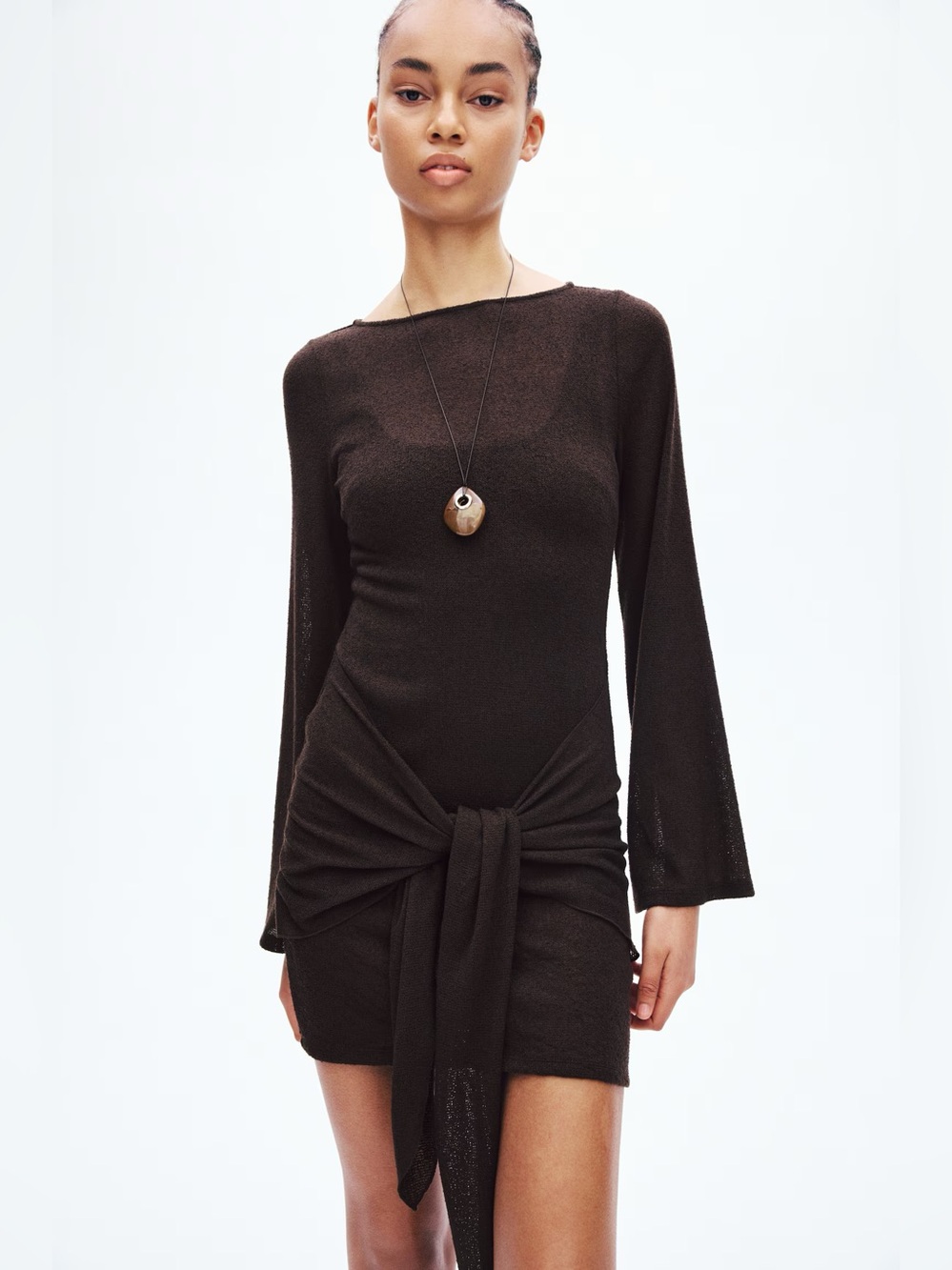 H&M Tie-Detail Dress